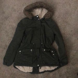 Hm divided olive jacket